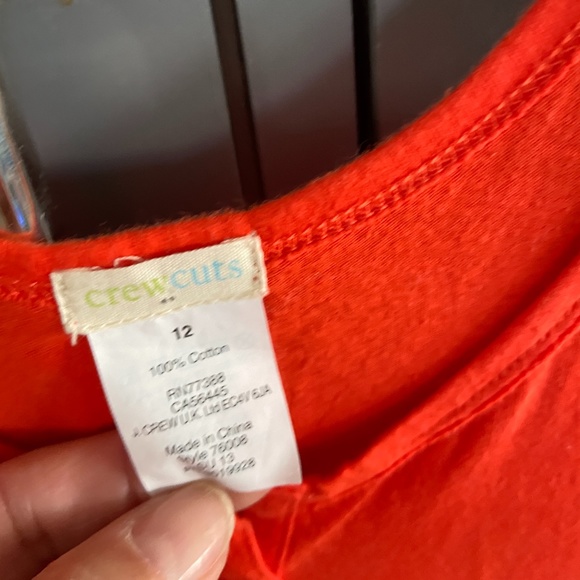 Crewcuts Orange TANK DRESS Size 12 - Picture 2 of 4